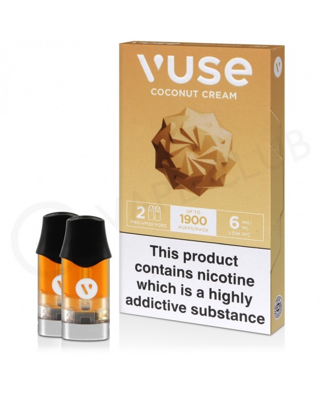 Coconut Cream Nic Salt Epod Prefilled Pod by Vuse