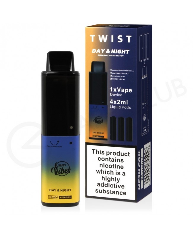 Day & Night Happy Vibes Twist 2400 Disposable Vape