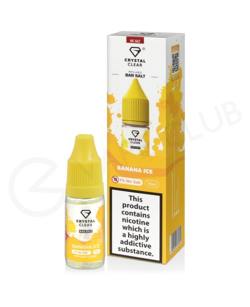 Banana Ice Nic Salt E-Liquid by Crystal Clear