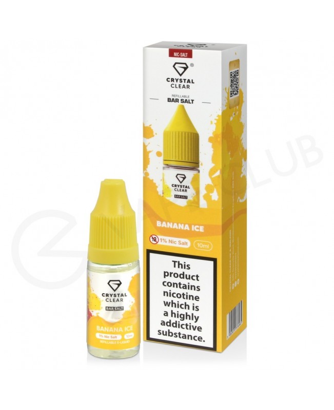 Banana Ice Nic Salt E-Liquid by Crystal Clear