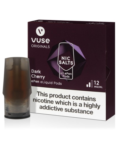 Dark Cherry ePen Nic Salt Prefilled Vape Pod by Vu...