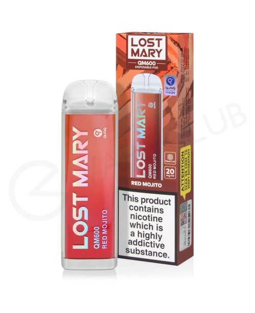 Red Mojito Lost Mary QM600 Disposable Vape Red Mojito Lost Mary QM600 Disposable Vape