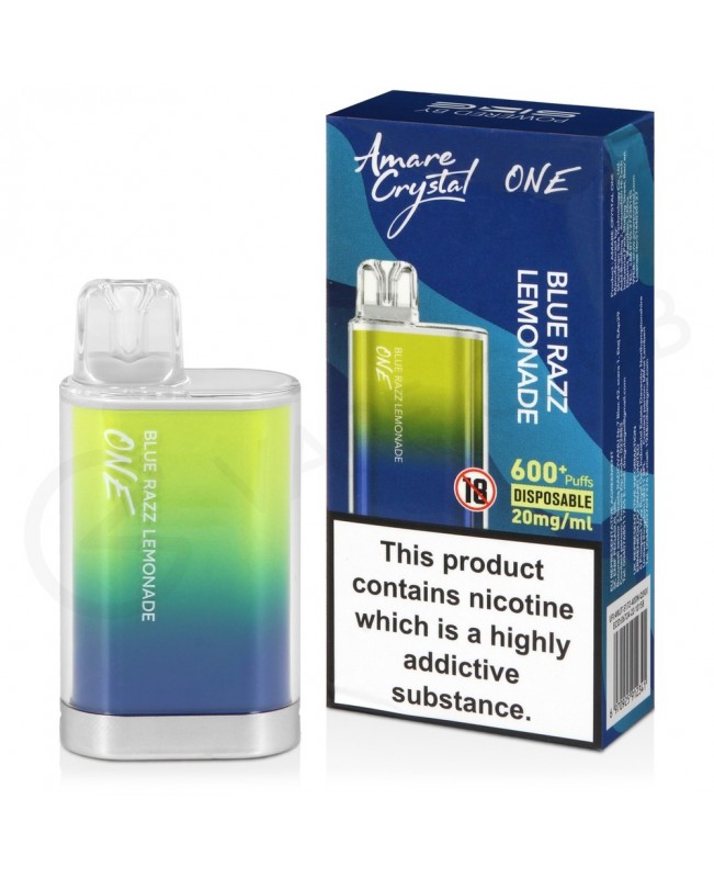 Blue Razz Lemonade Amare Crystal One Disposable Vape Blue Razz Lemonade Amare Crystal One Disposable Vape