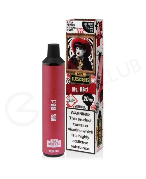 Ms Red MVL Classics Disposable Vape