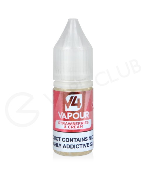 Strawberries & Cream E-Liquid by V4 Vapour