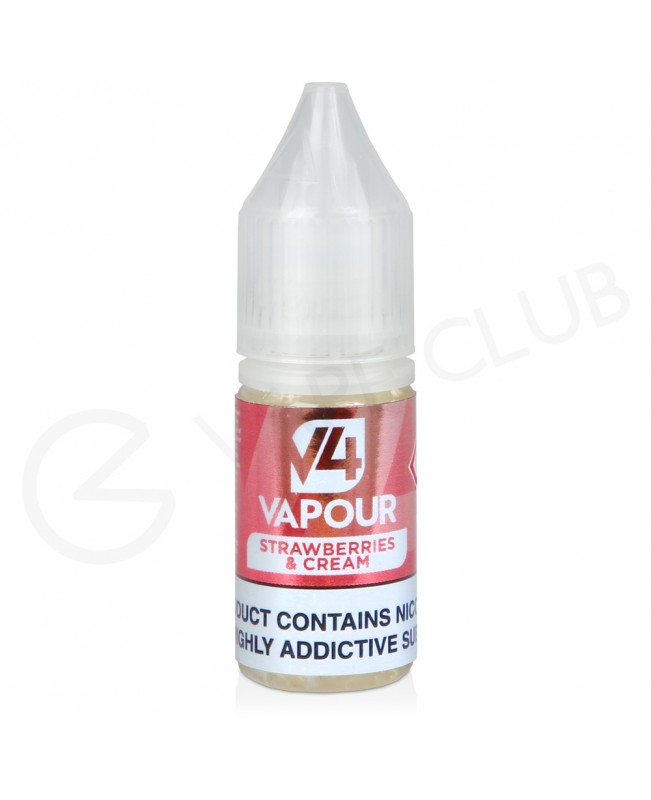 Strawberries & Cream E-Liquid by V4 Vapour