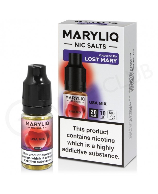 USA Mix Nic Salt E-Liquid by Lost Mary Maryliq