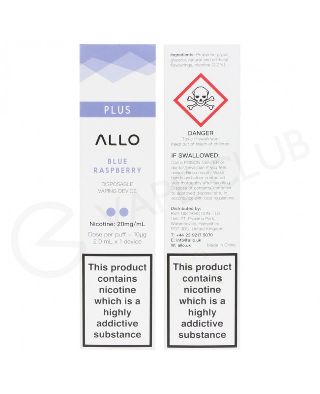Blue Raspberry Allo Plus Disposable Vape Blue Raspberry Allo Plus Disposable Vape
