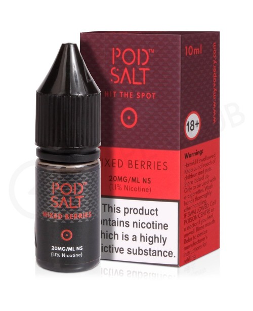 Mixed Berries Nic Salt E-Liquid by Pod Salt