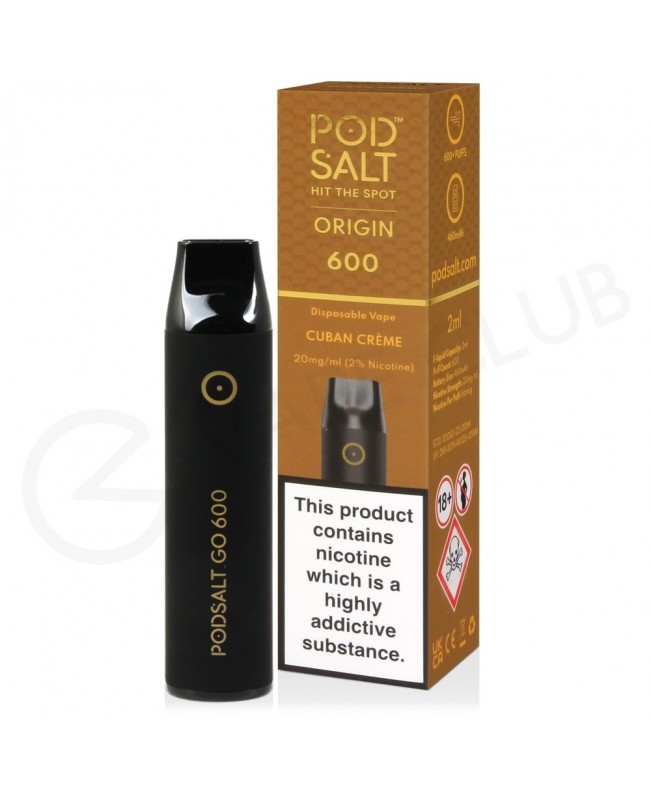 Cuban Creme Pod Salt Go Disposable Vape