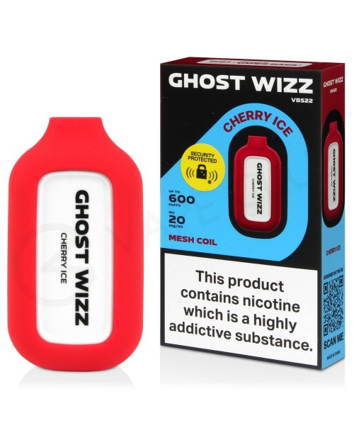 Cherry Ice Vapes Bars Ghost Wizz Disposable Vape