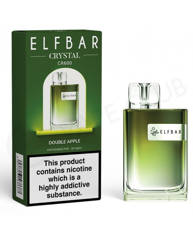 Double Apple Elf Bar Crystal CR600 Disposable Vape