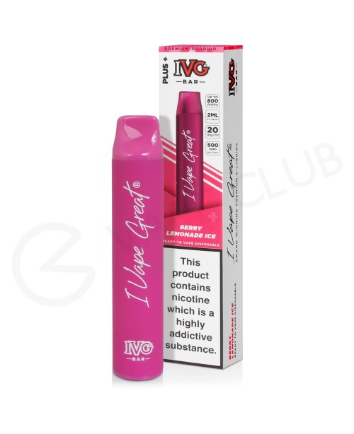 Berry Lemonade Ice IVG Bar Plus Disposable Vape Berry Lemonade Ice IVG Bar Plus Disposable Vape