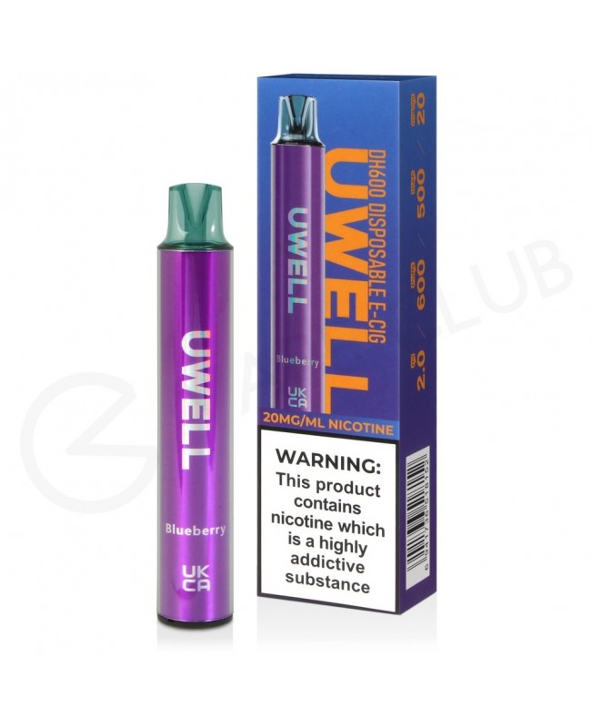 Blueberry Uwell DH600 Disposable Vape Blueberry Uwell DH600 Disposable Vape