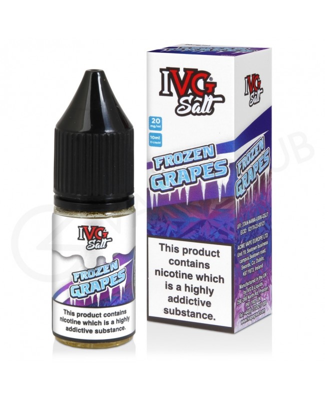 Frozen Grapes Nic Salt E-Liquid by IVG Sub Zero Range