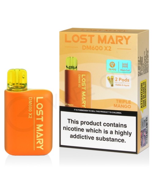Triple Mango Lost Mary DM600 X2 Disposable Vape