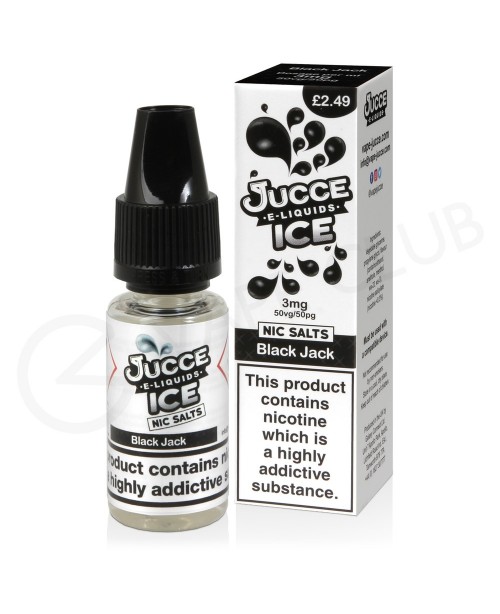 Black Jack Nic Salt E-Liquid by Jucce Ice