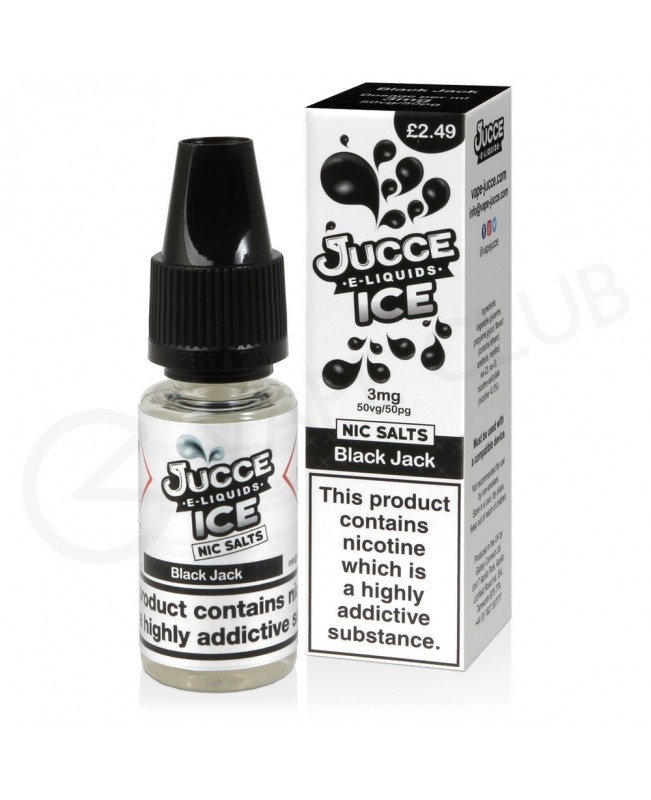 Black Jack Nic Salt E-Liquid by Jucce Ice