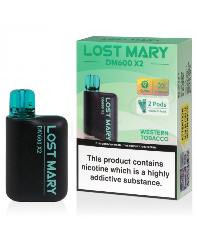 Western Tobacco Lost Mary DM600 X2 Disposable Vape