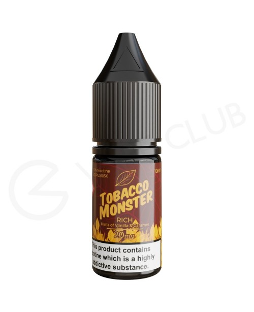 Rich Tobacco Nic Salt E-Liquid by Tobacco Monster