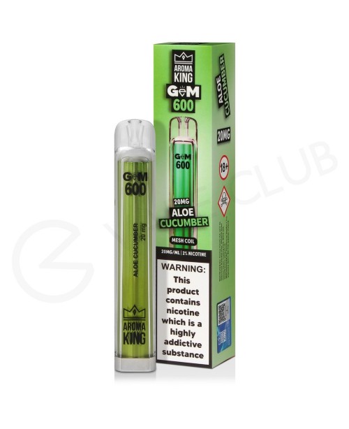 Aloe Cucumber Aroma King Gem 600 Disposable Vape