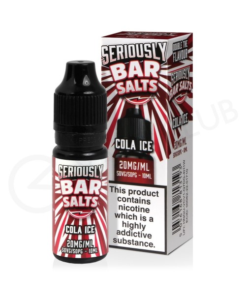 Cola Ice Nic Salt E-Liquid by Seriously Bar Salts
