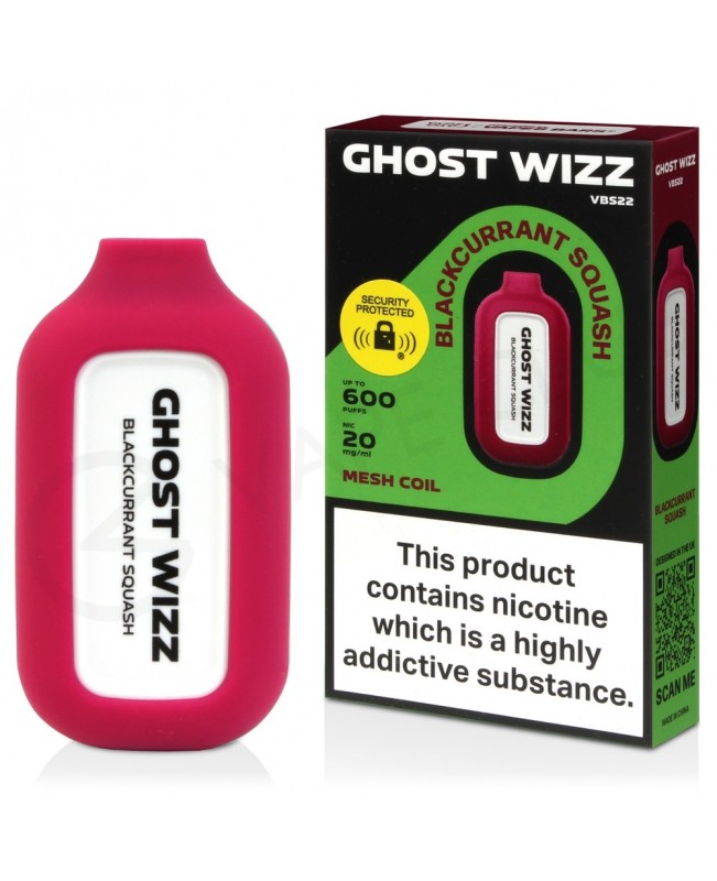 Blackcurrant Squash Vapes Bar Ghost Wizz Disposable Vape Blackcurrant Squash Vapes Bar Ghost Wizz Disposable Vape