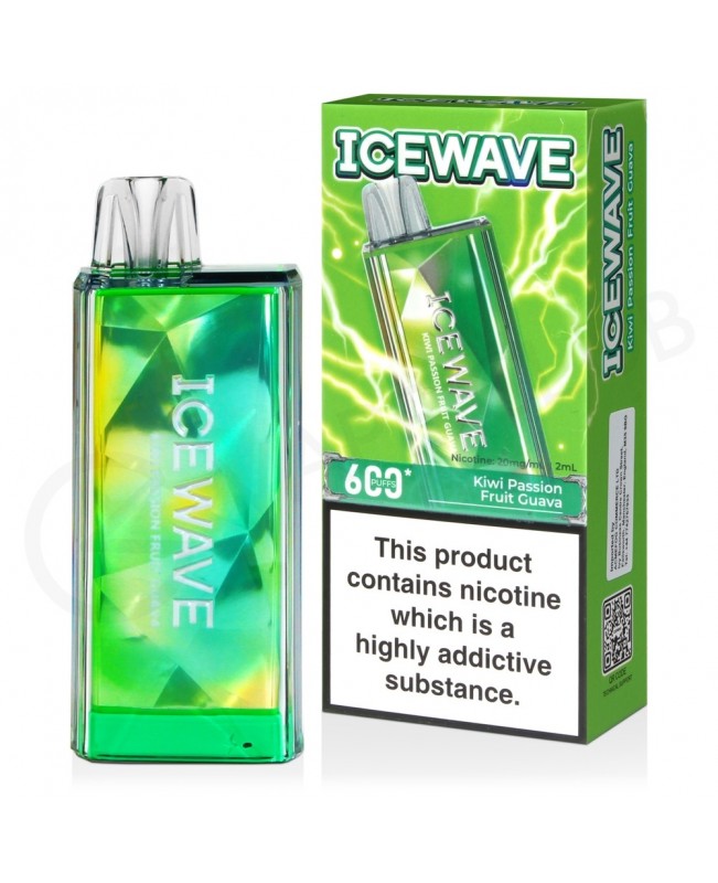 Kiwi Passion Fruit Guava Voopoo Icewave B600 Disposable Vape