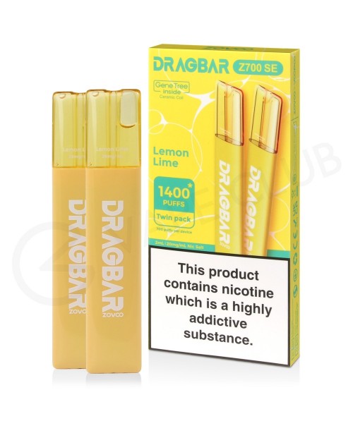 Lemon Lime Drag Bar Z700 SE Disposable Vape (2 Pac...