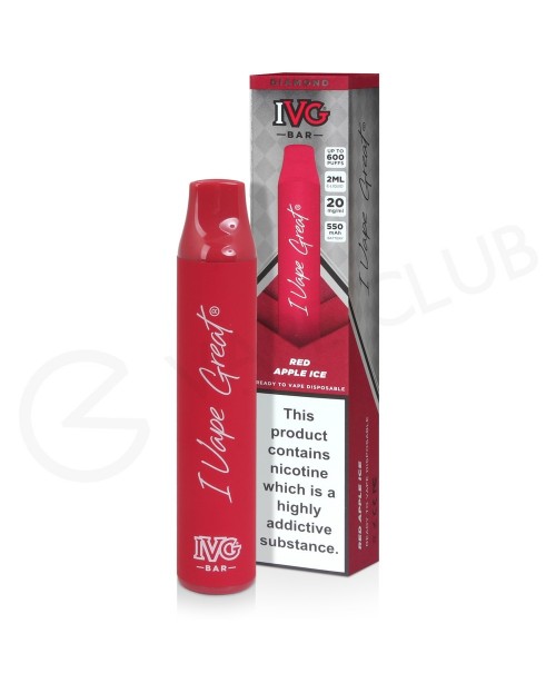 Red Apple Ice IVG Diamond Bar Disposable Vape Red Apple Ice IVG Diamond Bar Disposable Vape