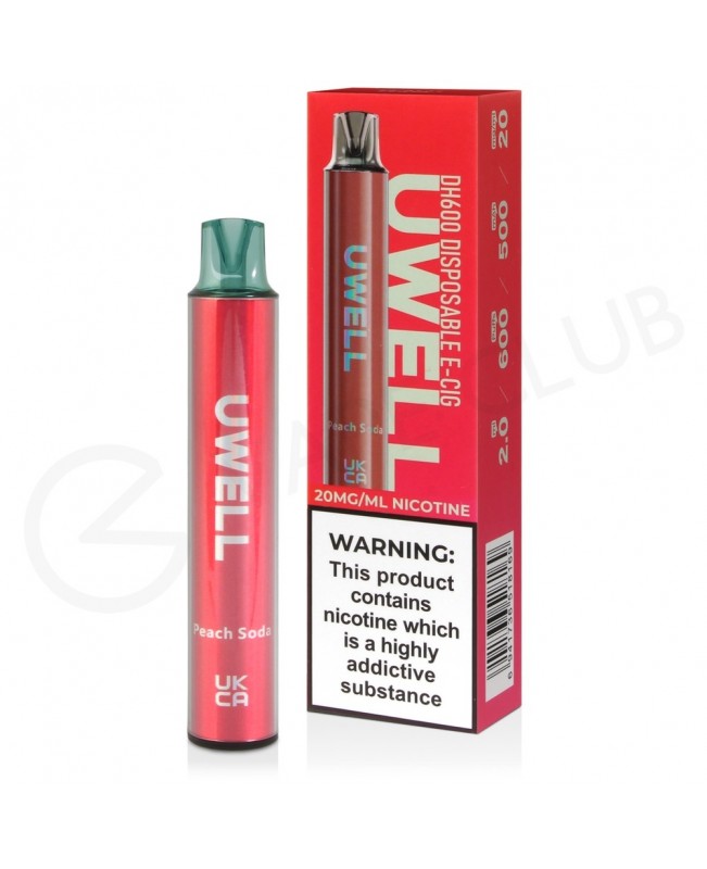 Peach Soda Uwell DH600 Disposable Vape Peach Soda Uwell DH600 Disposable Vape