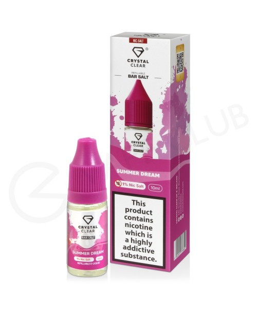 Summer Dream Nic Salt E-Liquid by Crystal Clear