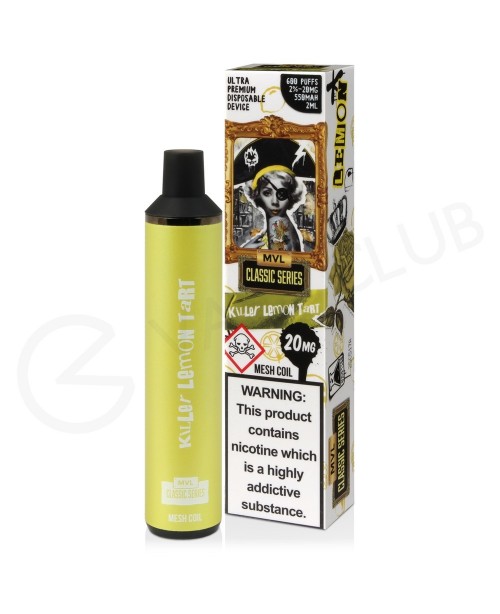 Killer Lemon Tart MVL Classics Disposable Vape