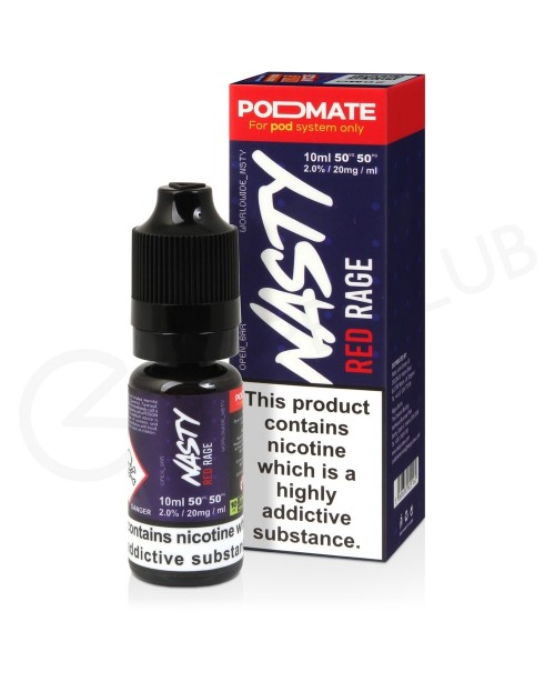Red Rage Podmate Nic Salt E-Liquid by Nasty Juice