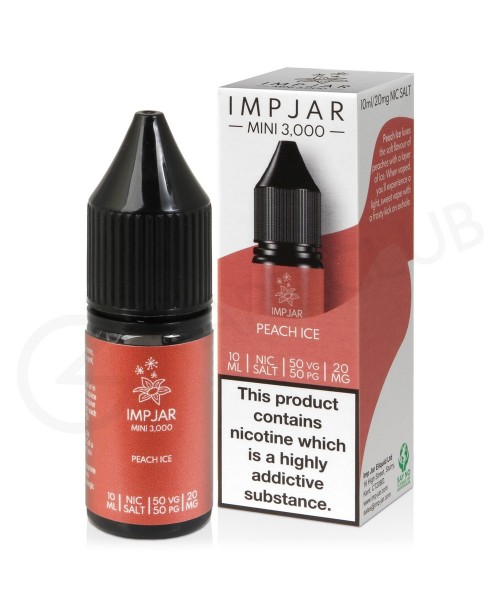 Peach Ice Nic Salt E-Liquid by Imp Jar
