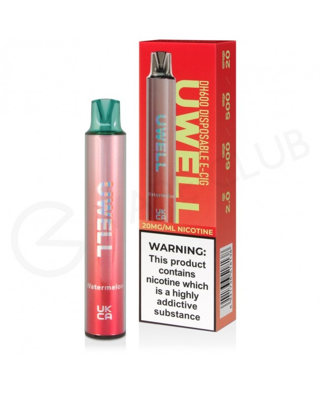 Watermelon Uwell DH600 Disposable Vape Watermelon Uwell DH600 Disposable Vape