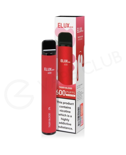 Tiger Blood Elux Bar 600 Disposable Vape