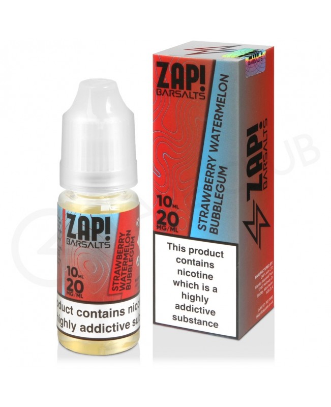 Strawberry Watermelon Bubble Nic Salt E-Liquid by Zap Bar Salts