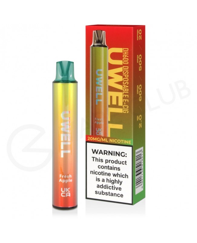 Fresh Apple Uwell DH600 Disposable Vape Fresh Apple Uwell DH600 Disposable Vape