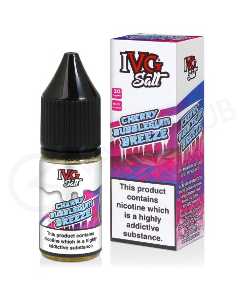 Cherry Bubblegum Breeze Nic Salt E-Liquid by IVG S...