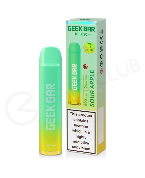 Sour Apple Geek Bar Meloso Disposable Vape