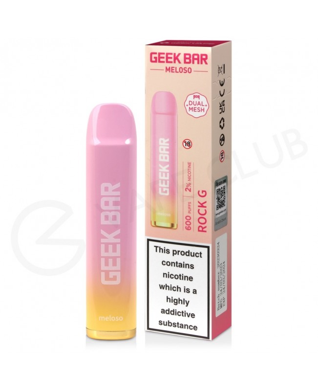 Rock G Geek Bar Meloso Disposable Vape