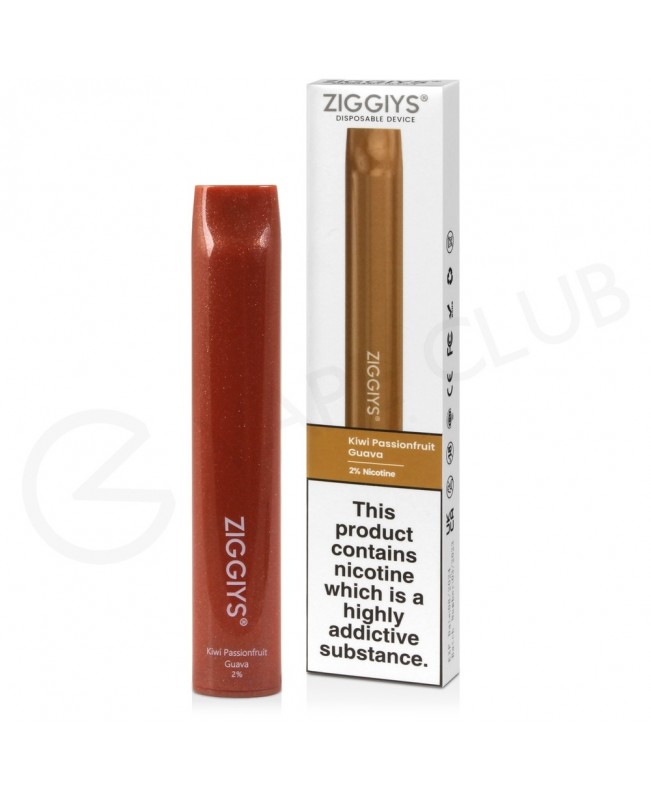 Kiwi Passion Fruit Guava Ziggiys G6 Disposable Vape