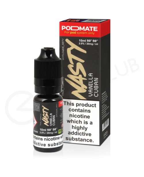 Vanilla Cuban Podmate Nic Salt E-Liquid by Nasty J...