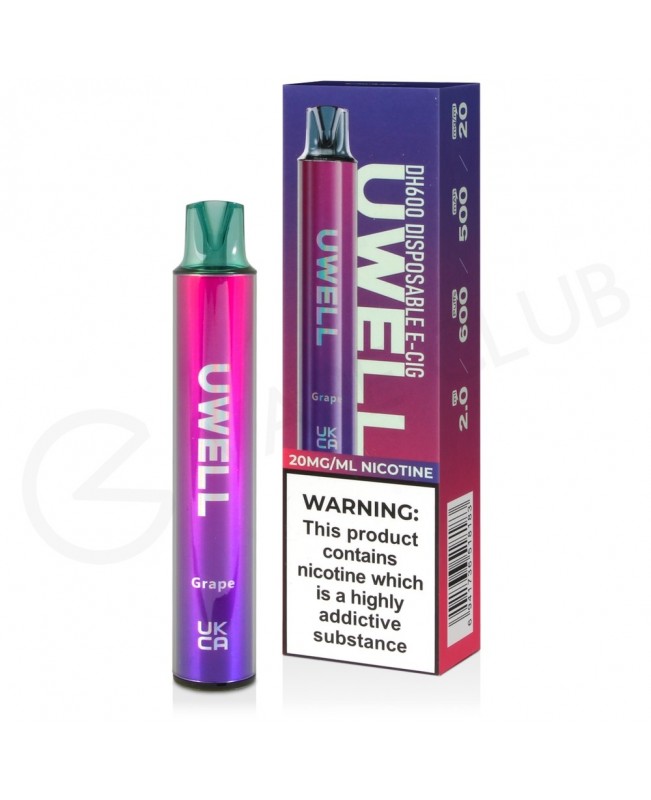 Grape Uwell DH600 Disposable Vape Grape Uwell DH600 Disposable Vape