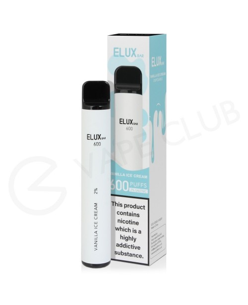 Vanilla Ice Cream Elux Bar 600 Disposable Vape
