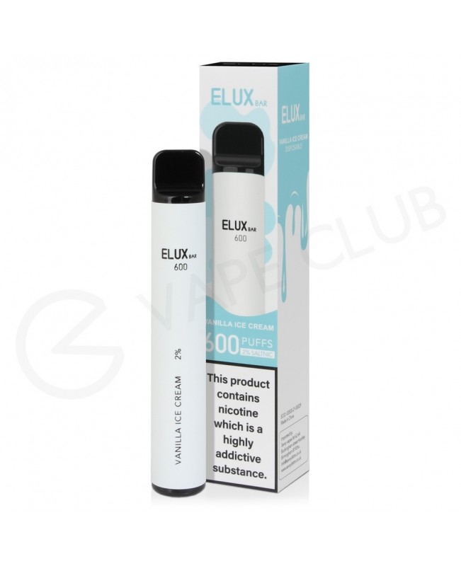 Vanilla Ice Cream Elux Bar 600 Disposable Vape