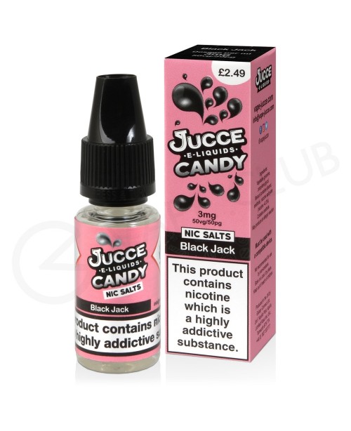 Black Jack Nic Salt E-Liquid by Jucce Candy