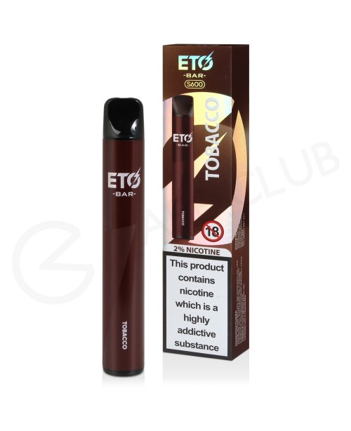 Tobacco Smok Eto Bar S600 Disposable Vape Tobacco Smok Eto Bar S600 Disposable Vape
