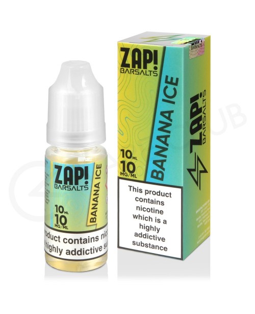 Banana Ice Nic Salt E-Liquid by Zap Bar Salts